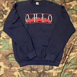 Vintage 90s Birdlegs Ohio graphic sweatshirt made‎ In usa XXL